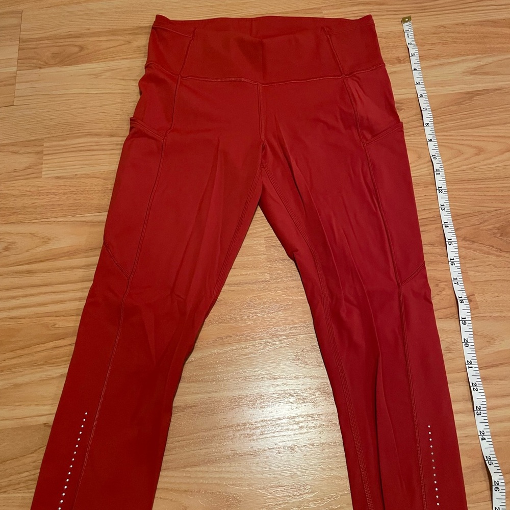 Lululemon Athletica Vibrant Red Leggings